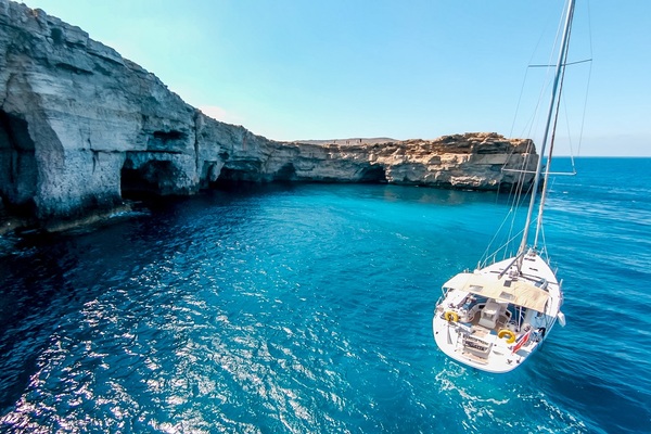 Jeanneau 53 - Big Fella Thanks - Medsail-Malta-Malta Charters - On Anchor Comino